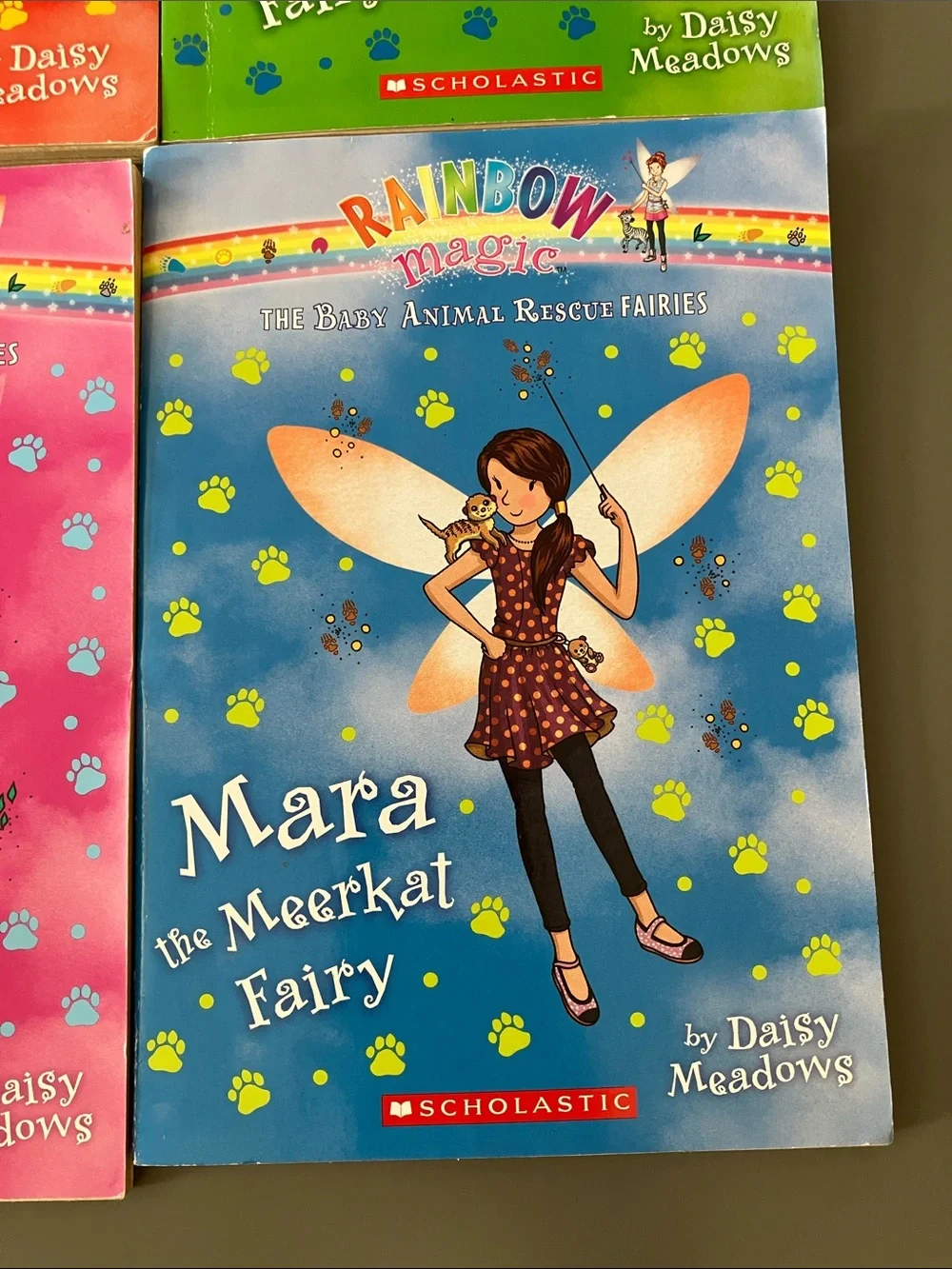 Scholastic Rainbow Magic Mae the Panda Fairy - Red and Yellow Cover
